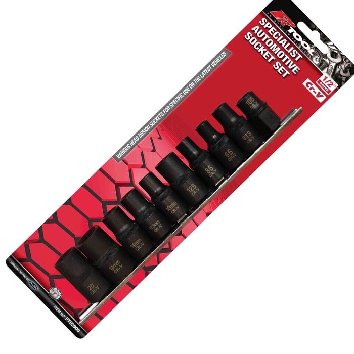 PK TOOLS  1/2"dr 10pc Socket Set Brake Calliper Balance Shaft Nissan/Honda