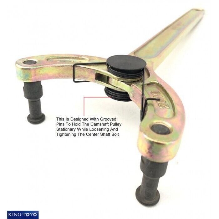 PK TOOLS Adjustable Universal Camshaft Pulley Holding Tool with 4 Pins PCD