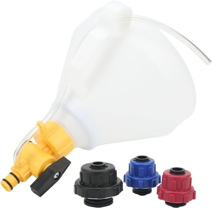 PK TOOLS 4pc Coolant refilling funnel kit GM Ford Mazda Honda Suzuki Mitsubishi