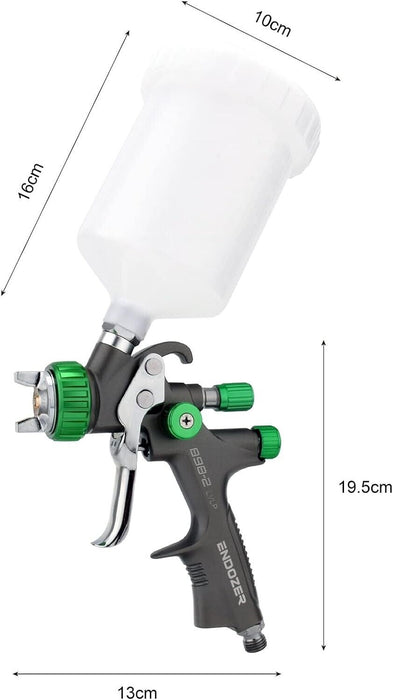 PK TOOLS  600mmL Composite HVLP Air Spray Gun Detail Paint Sprayer 1.4mm