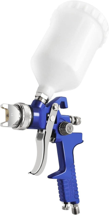 PK TOOLS 0.8mm Mini HVLP Air Spray Gun Airbrush Kit Gravity Feed Paint Sprayer