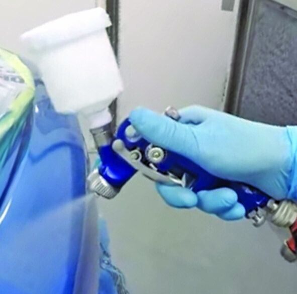 PK TOOLS 0.8mm Mini HVLP Air Spray Gun Airbrush Kit Gravity Feed Paint Sprayer