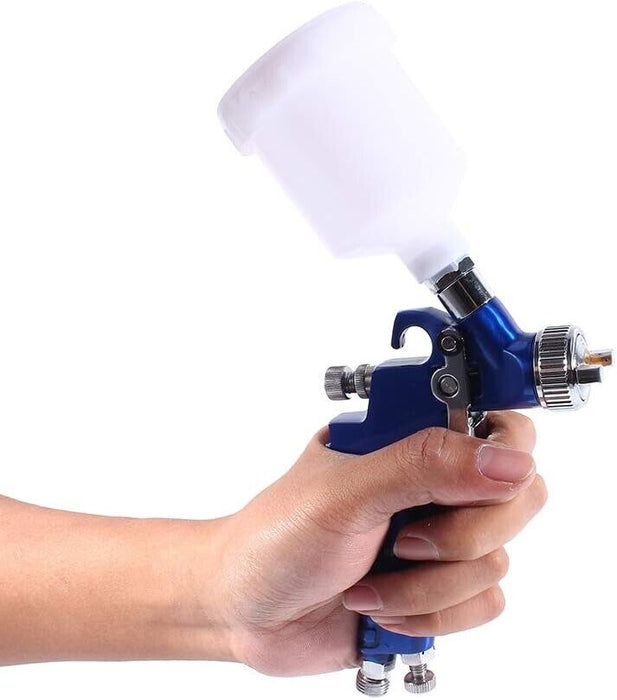 PK TOOLS 0.8mm Mini HVLP Air Spray Gun Airbrush Kit Gravity Feed Paint Sprayer