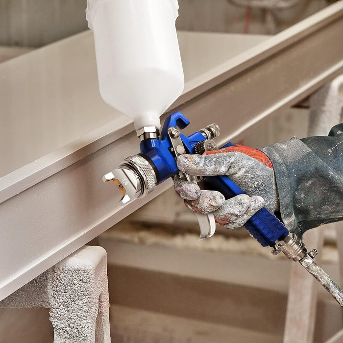 PK TOOLS 0.8mm Mini HVLP Air Spray Gun Airbrush Kit Gravity Feed Paint Sprayer