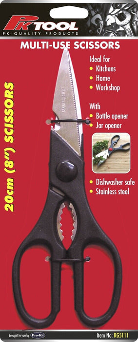 PK TOOLS Kitchen Scissors Heavy Duty Super Sharp Stainless Steel Multi Purpose