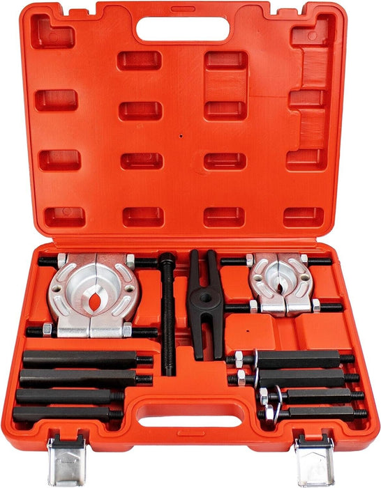 PRO 12PC Bearing Splitter Gear Puller Fly Wheel Separator Set With Box Tool Kit