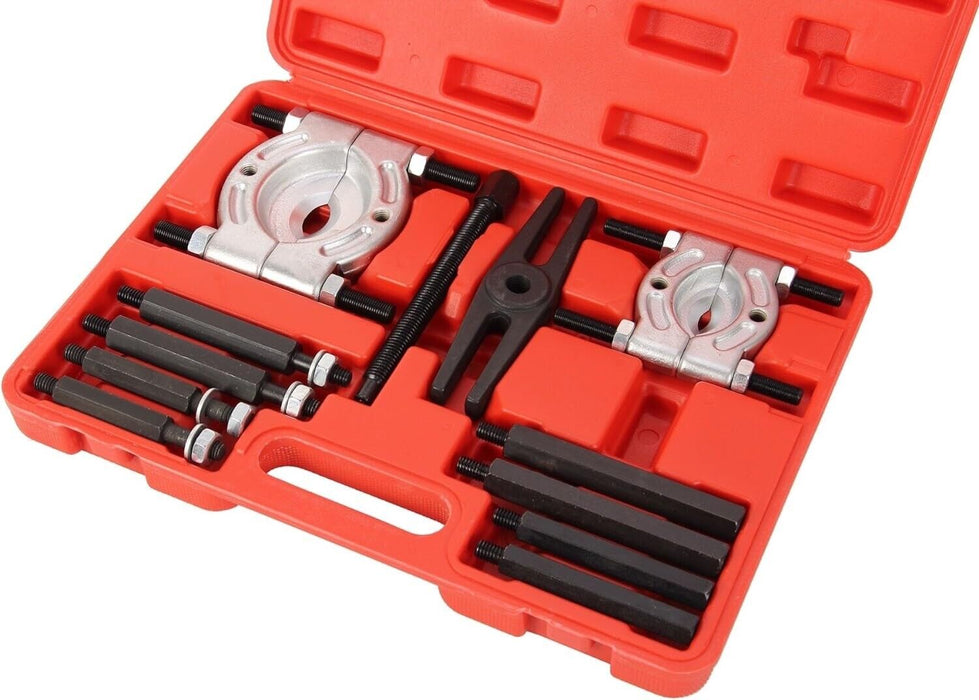 PRO 12PC Bearing Splitter Gear Puller Fly Wheel Separator Set With Box Tool Kit