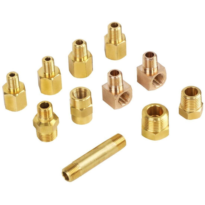 PRO 12pcEngine Oil Pressure Test Tool Kit Tester Gauge Diagnostic Auto Tools set