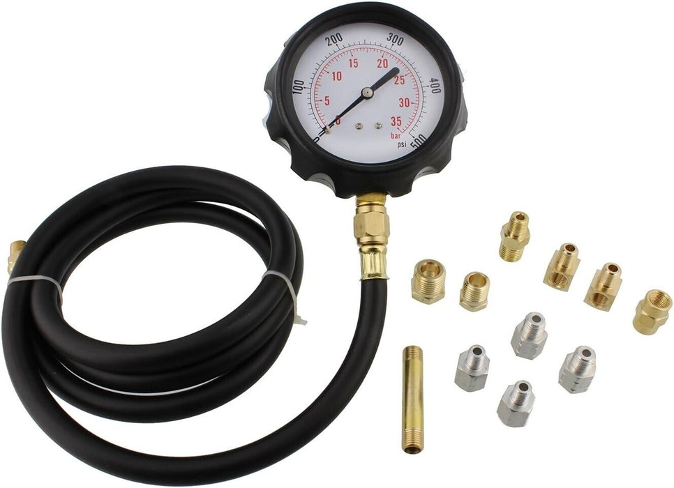 PRO 12pcEngine Oil Pressure Test Tool Kit Tester Gauge Diagnostic Auto Tools set