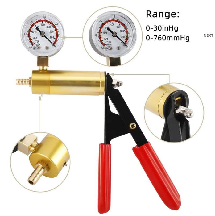 PRO 19pcHand Held Vacuum Pump Brake Bleeder Bleed test Tool Kit Jar Car Bike Set