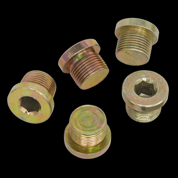 PK TOOLS 5PC M13/M15/M17/M20 1.5mm Thread Oil Drain Sump Plug