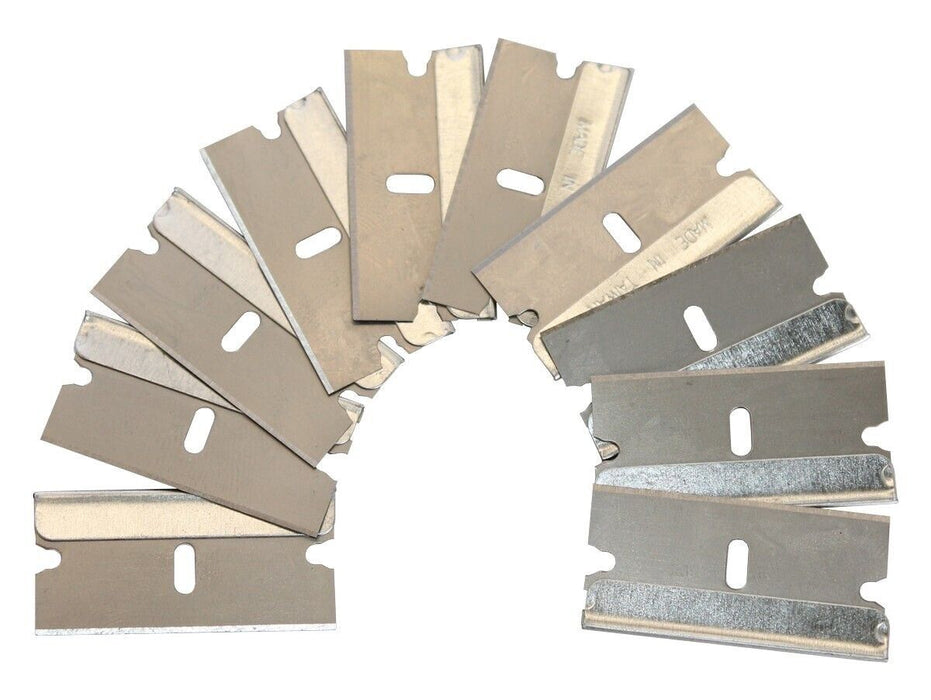 100PC Safety Scraper Razor Blade Box Cutter Paint Window Oven Glass Blades