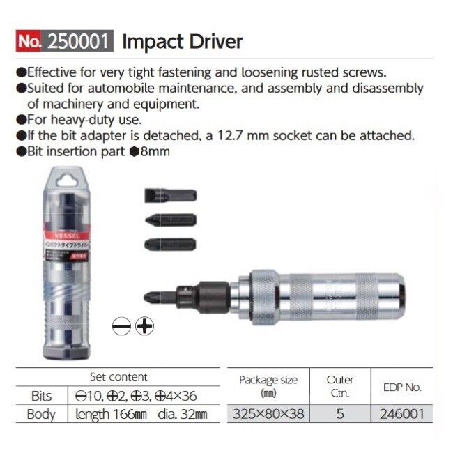 PKTOOL Impact Hand Screwdriver Driver Socket Set Phillips Hex Trox Star Flat Bit