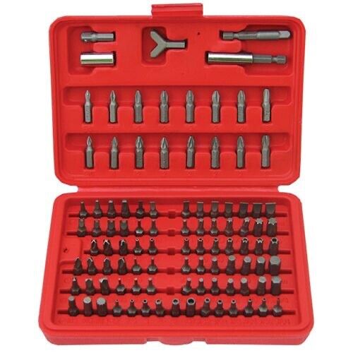 PRO 100PC Security Bit Set Drill Star Hex Spanner Torx Magnetic Screwdriver PH2