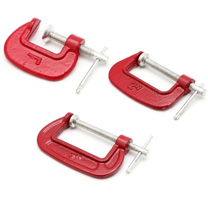 PK TOOLS G-CLAMPS - 3 pc. SET ( 1", 2", 3" INCH ) - BRAND NEW