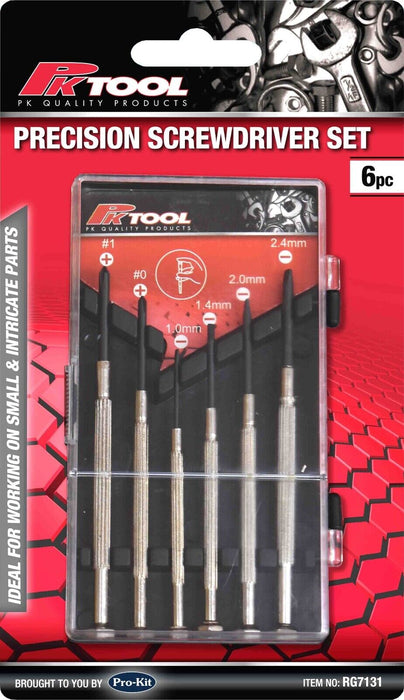 PkTool 6pc Mini Screwdriver PHILLIPS & BLADE PRECISION SCREWDRIVER SET