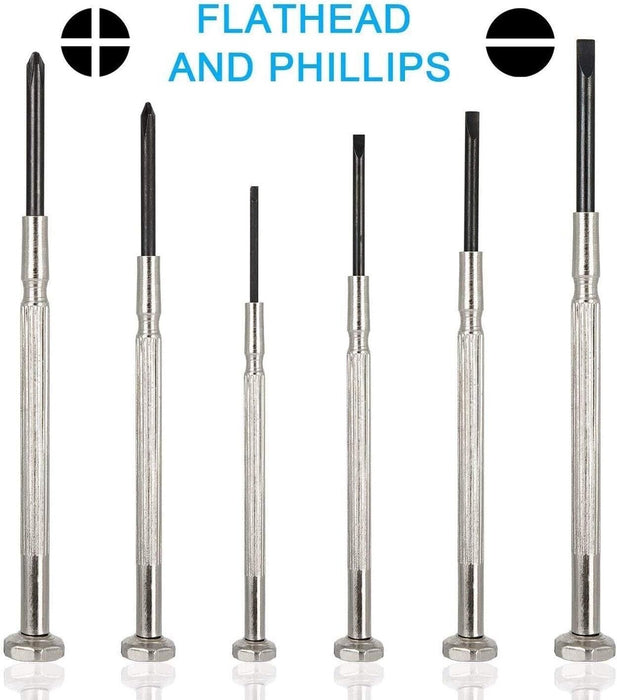 PkTool 6pc Mini Screwdriver PHILLIPS & BLADE PRECISION SCREWDRIVER SET