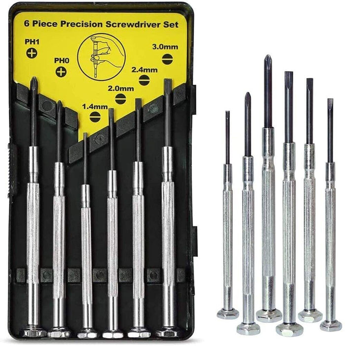 PkTool 6pc Mini Screwdriver PHILLIPS & BLADE PRECISION SCREWDRIVER SET