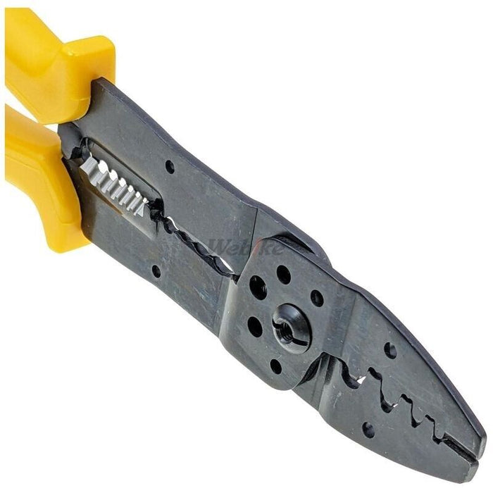 PK Tool 230mm 9" 4-Way Crimping Tool - Crimper Stripper Wire Cutter Screw Cutter