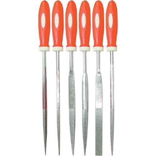 PK TOOLS 6PC 160X5mm Diamond Mini Needle File Set Metal Jeweler Wood Carving