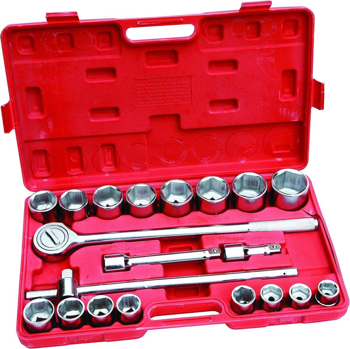 PK TOOL 21pc 3/4" Drive Deep Impact Socket Set Kit 21mm - 50mm Extension Sockets