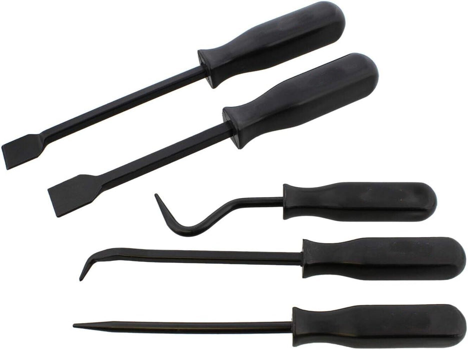 5PCS Pick Hook & Scraper Set Straight Pin Scratch Awl O-Ring Seal Gasket Remove