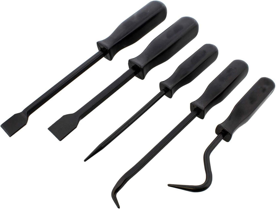 5PCS Pick Hook & Scraper Set Straight Pin Scratch Awl O-Ring Seal Gasket Remove