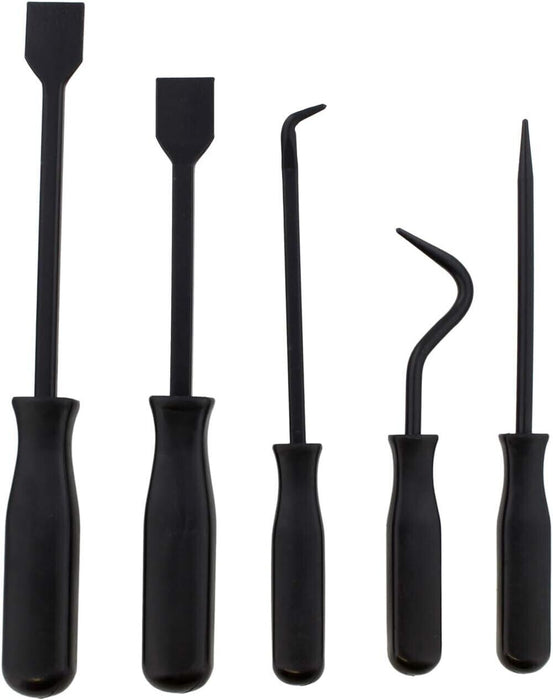 5PCS Pick Hook & Scraper Set Straight Pin Scratch Awl O-Ring Seal Gasket Remove