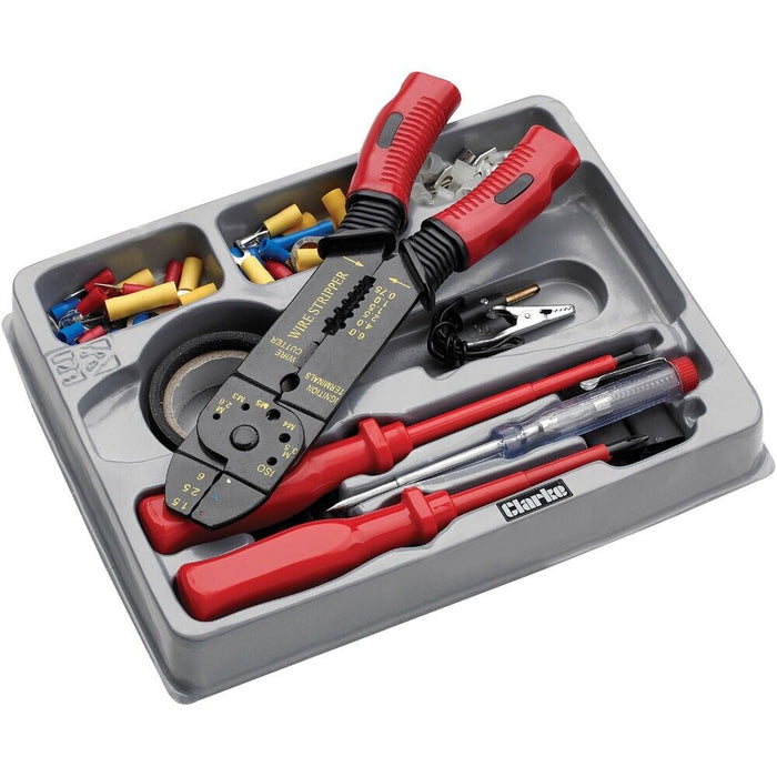 PK TOOLS 82PC RATCHET CRIMPING TOOL KIT & ELECTRICAL TERMINAL KIT ELECTRICIANS