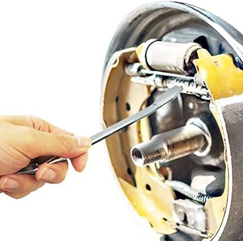 PK TOOLS 2PCS Drum Brake Adjustable SPOON Pry Bar  Flat Tip Strong Brake Spoon