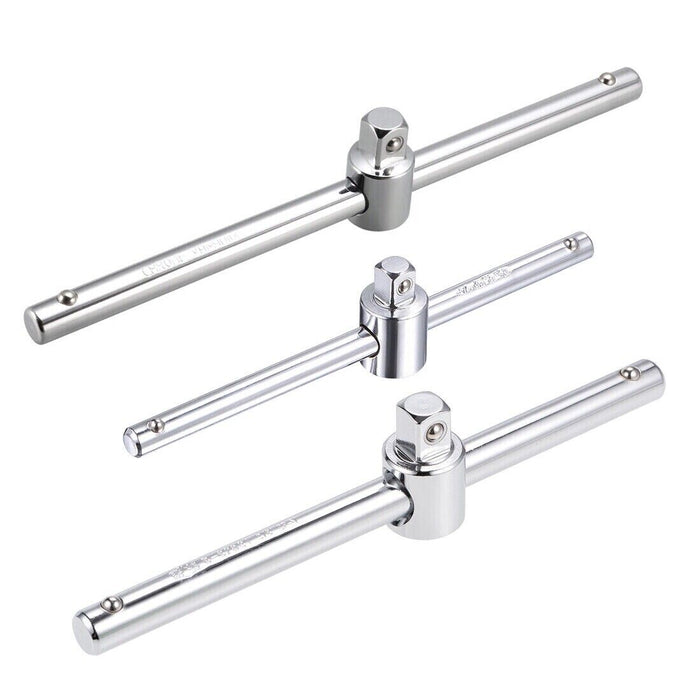 PK TOOLS  3/8 1/2" Drive Chrome Plated Sliding T Bar Socket Wrench Breaker bar