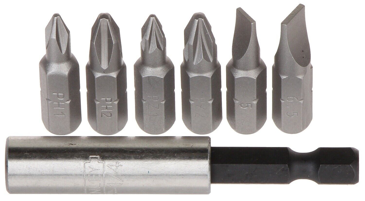 PK TOOLS 13pc 1/4” HEX SCREWDRIVER BITS SET with DRILL ADAPTOR