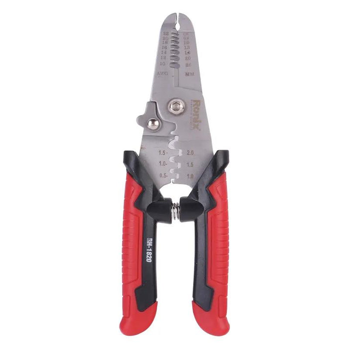 PK TOOLS 180mm Wire Stripper Pliers Electric Cable Stripper Crimper Cutter Tool