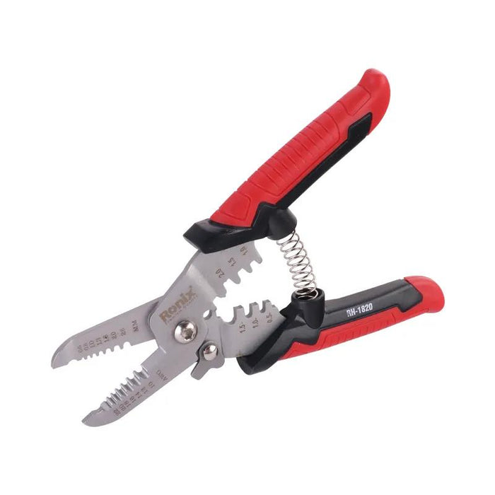 PK TOOLS 180mm Wire Stripper Pliers Electric Cable Stripper Crimper Cutter Tool