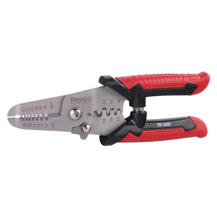 PK TOOLS 180mm Wire Stripper Pliers Electric Cable Stripper Crimper Cutter Tool