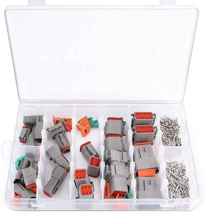 300PCS Deutsch Kit DT Connector Plug Waterproof Auto Marine 2/3/4/6/8/12Pin