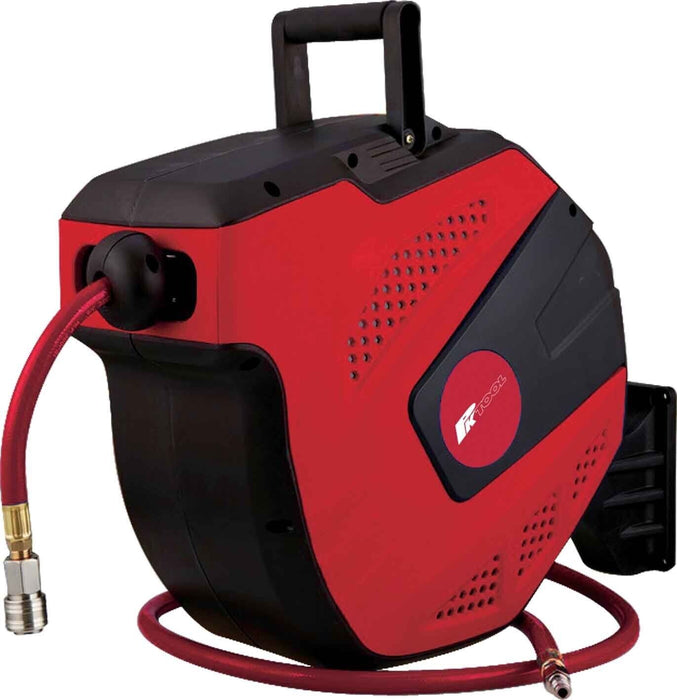 PK TOOLS 15M Retractable ReCoila Heavy Duty Air Water Hose Reel Compressed Air