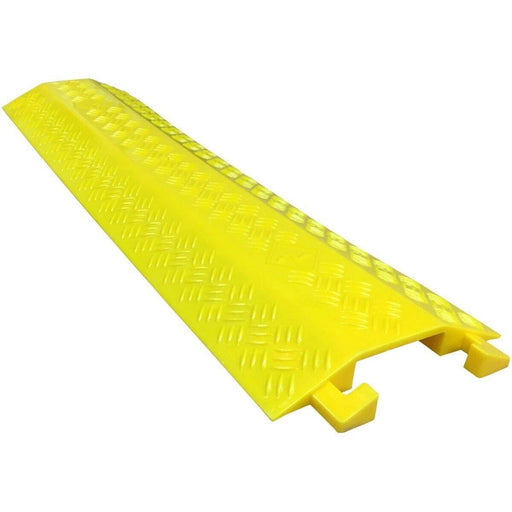 Heavy Duty Safety Cable Cover Guards Protector Floor Ramp 1 Channel Rubber PVC - FISHER DISCOUNT