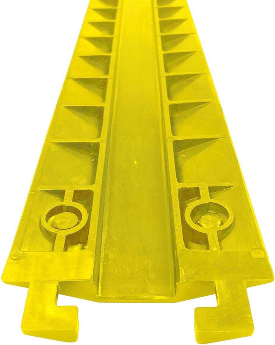 Heavy Duty Safety Cable Cover Guards Protector Floor Ramp 1 Channel Rubber PVC - FISHER DISCOUNT