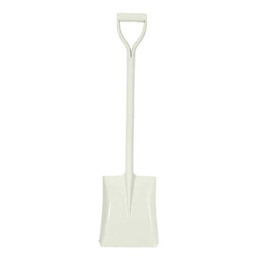 FROCE PRO SQUARE MOUTH SHOVEL Metal D Handle, ideal for concrete WHITE - FISHER DISCOUNT