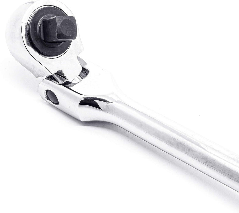 T&E Tools 3/8" Drive Flex Extra Long Handle Ratchet Made in Taiwan 23585 450mmL - FISHER DISCOUNT