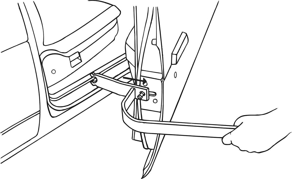 T&E Tools Door Hinge Adjuster Bolted or Welded - Auto Collision Repair Tool 1576