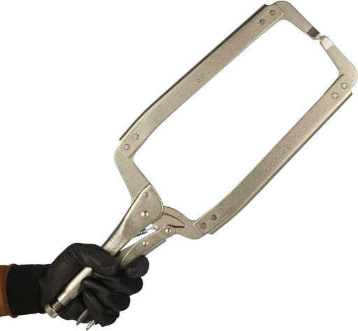 KING TONY 450mm 18" C Clamp Pliers Welding REGULAR TIPS Vice Grip Locking Tool - FISHER DISCOUNT