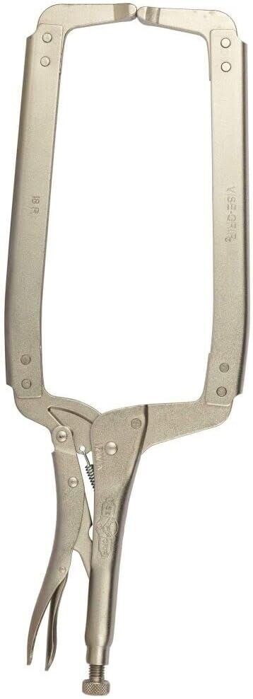 KING TONY 450mm 18" C Clamp Pliers Welding REGULAR TIPS Vice Grip Locking Tool - FISHER DISCOUNT