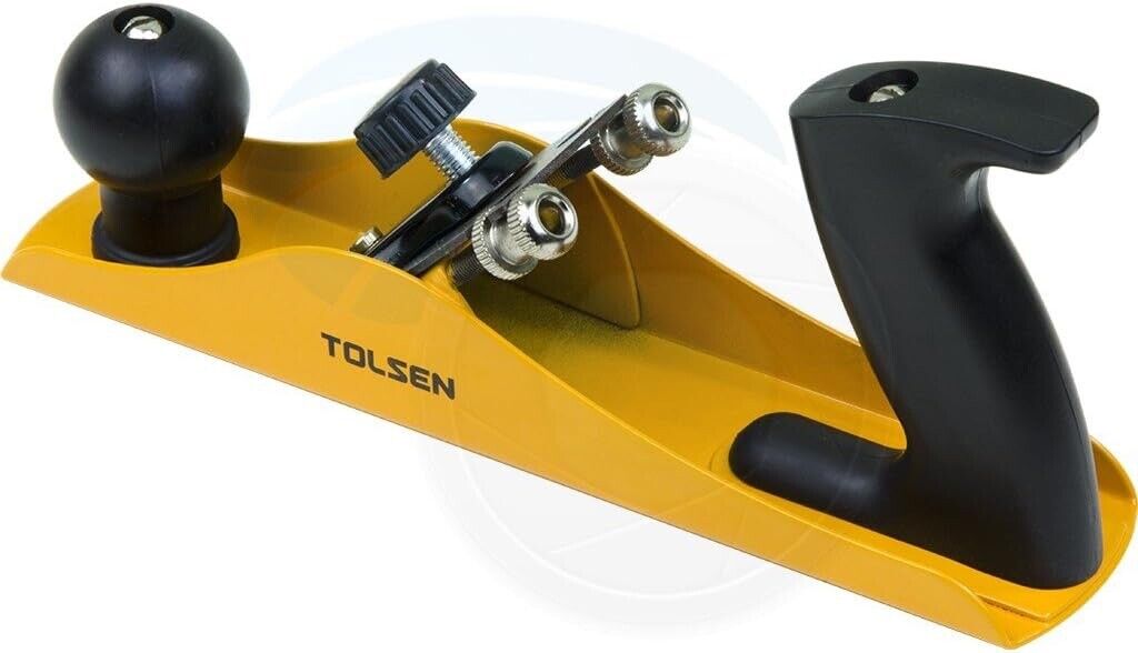 TOLSEN  235 mm Manual Adjustable Hand Planer For Wood,Yellow, HPL01300