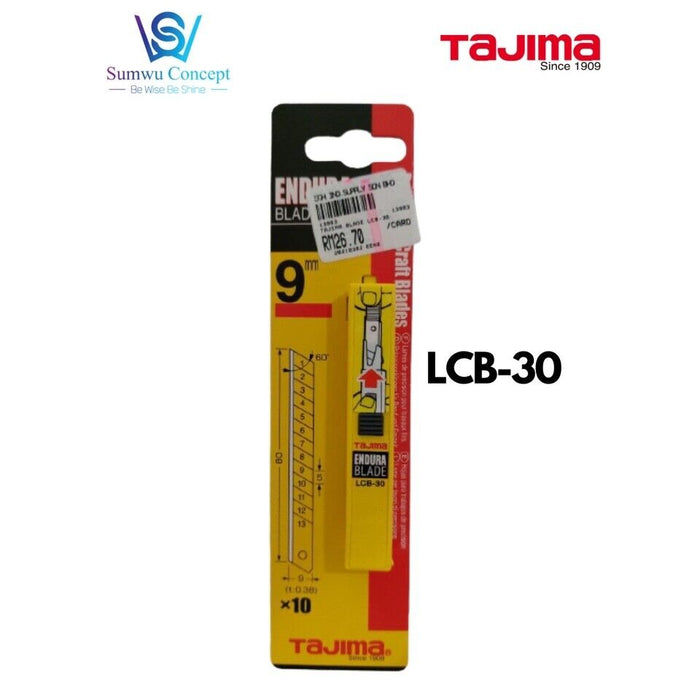 Tajima 50 Piece 80 x9mm Snap Off Utility Knife Endura Blade Pack LCB30-50