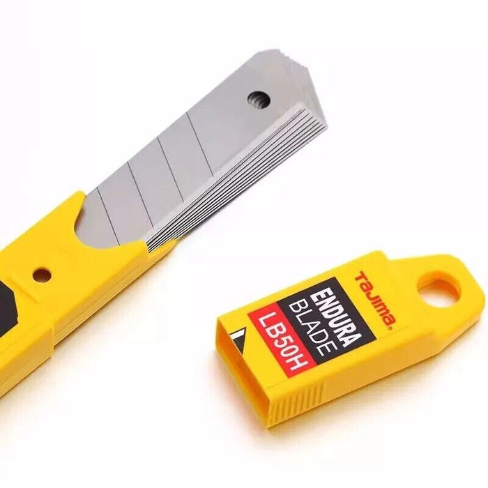 50 x TAJIMA ENDURA 18mm SNAP OFF UTILITY KNIFE BLADES – LCB50-50
