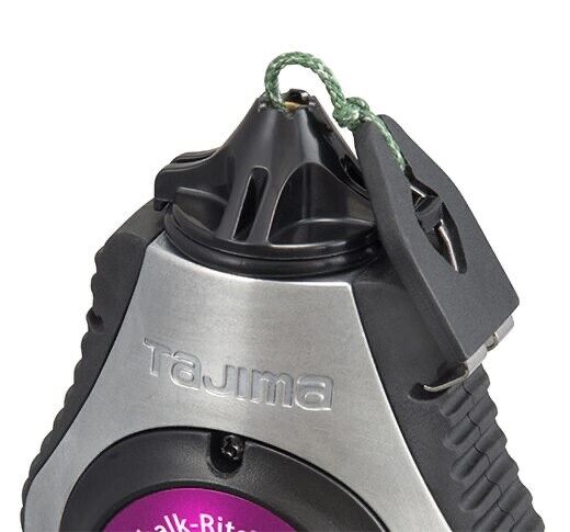 TAJIMA Chalk Line - Chalk-Rite Dura III Chalk Box with 150ft Extreme Bold 2.8 mm