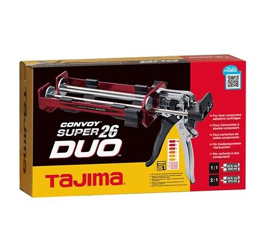 Tajima Convoy Super 26 DUO Dual Component Adhesive Cartridge Caulk Gun CNV-DSP26