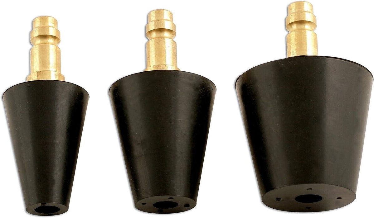 T&E Tools 3 Piece Tapered Rubber Cone Set Made in Taiwan GT8  17-50mm